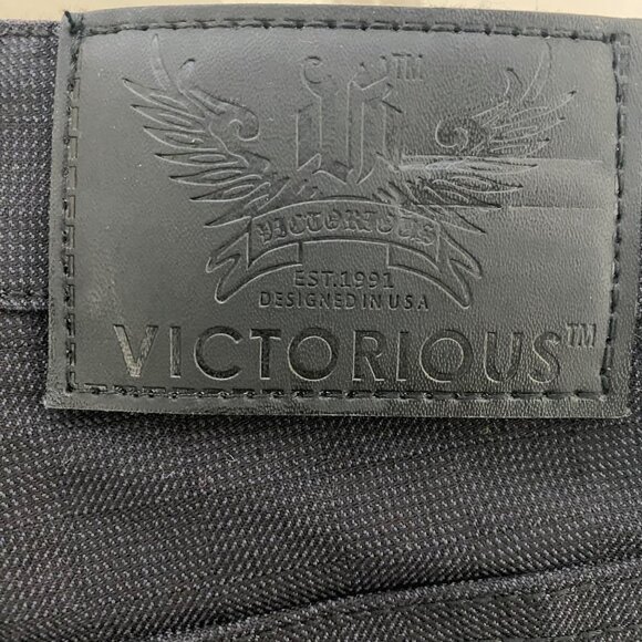 Victorious Premium Jeans Men’s W30 L30 Black Slim Straight Fit Casual Streetwear - Picture 8 of 8